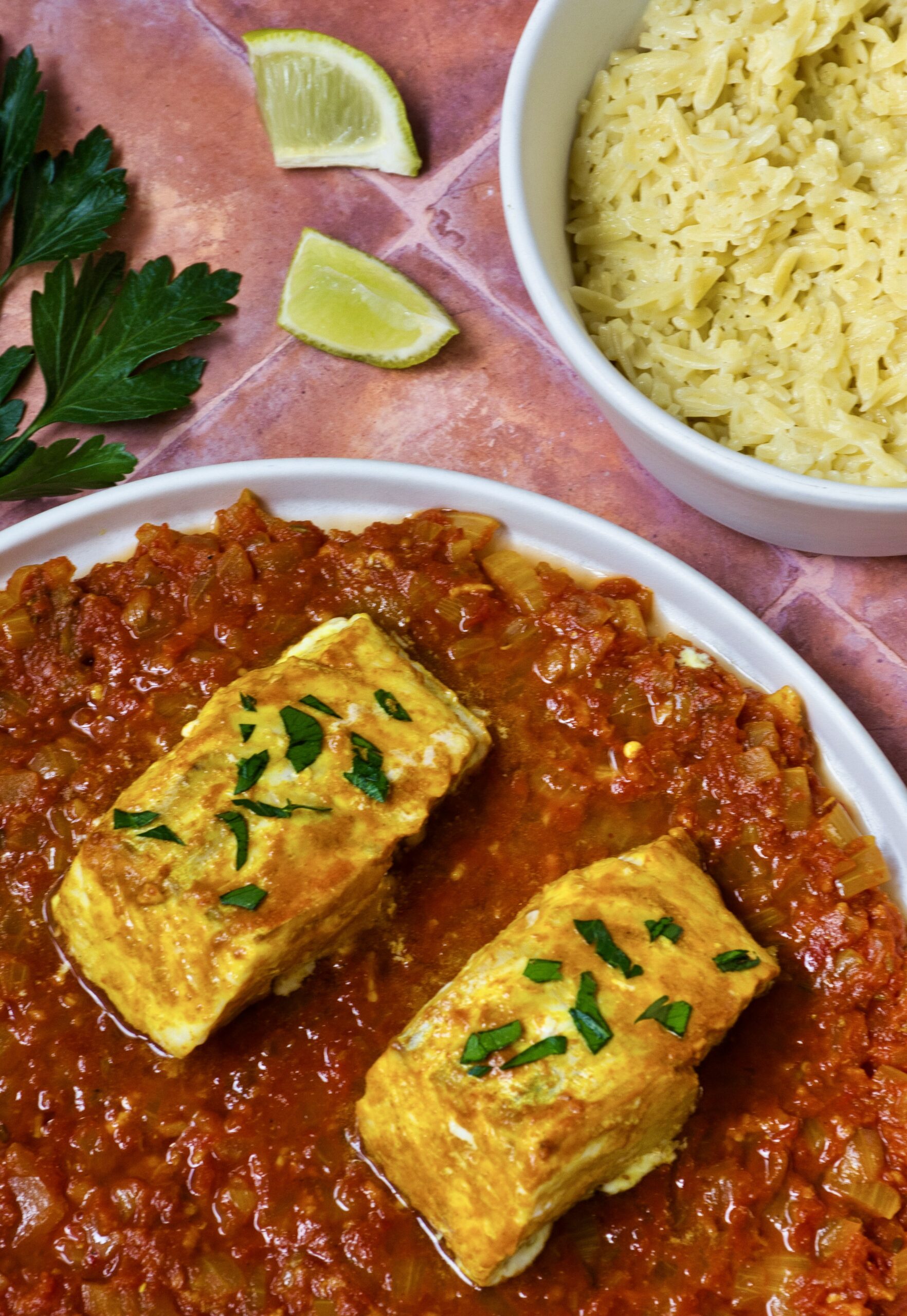Vibrant Cod and Tomato Stew (Inspired by “Rougail”)